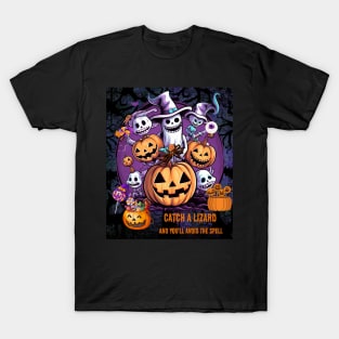 Catch a Lizard And You'll Avoid The Spell Cute Halloween T-Shirt